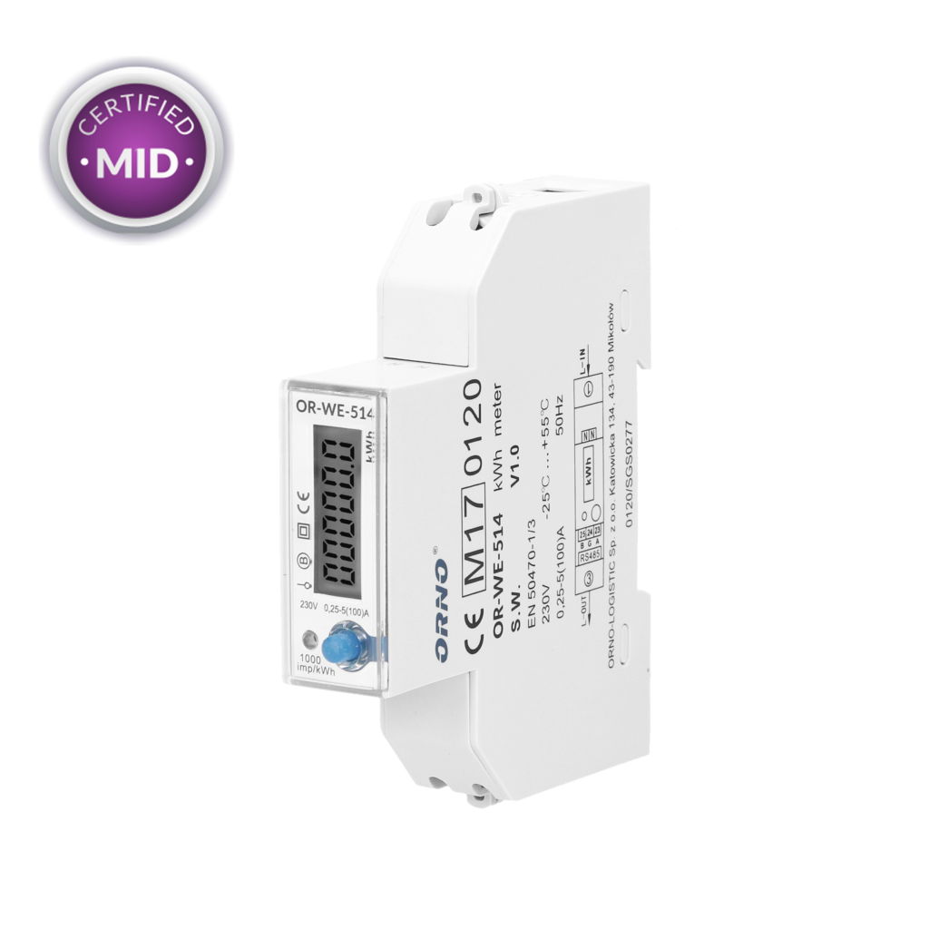 Mc chargers MID Modbus – Μετρητής ενέργειας μονοφασικός (100Α)