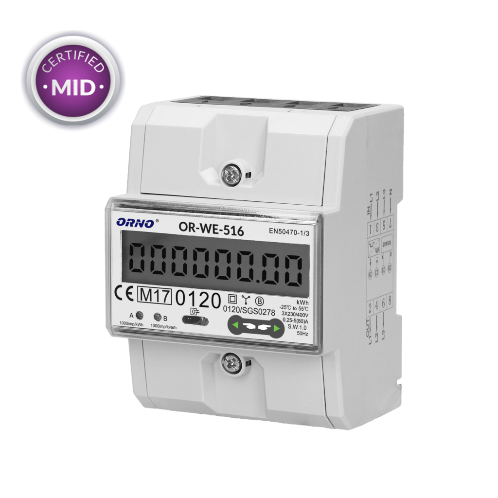 Mc chargers MID Modbus – Μετρητής ενέργειας μονοφασικός (80Α)
