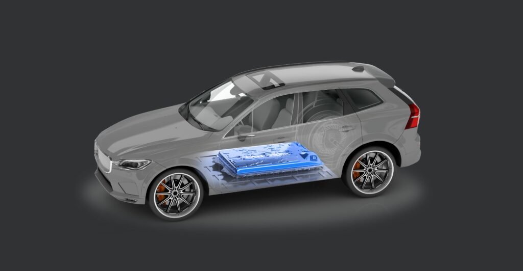 Η εικόνα δείχνει ηλεκτρικό αυτοκίνητο συνδεδεμένο σε φορτιστή EV κατά τη διάρκεια φόρτισης, αναδεικνύοντας τη διαδικασία φόρτισης και τη σύγχρονη υποδομή ηλεκτροκίνησης.